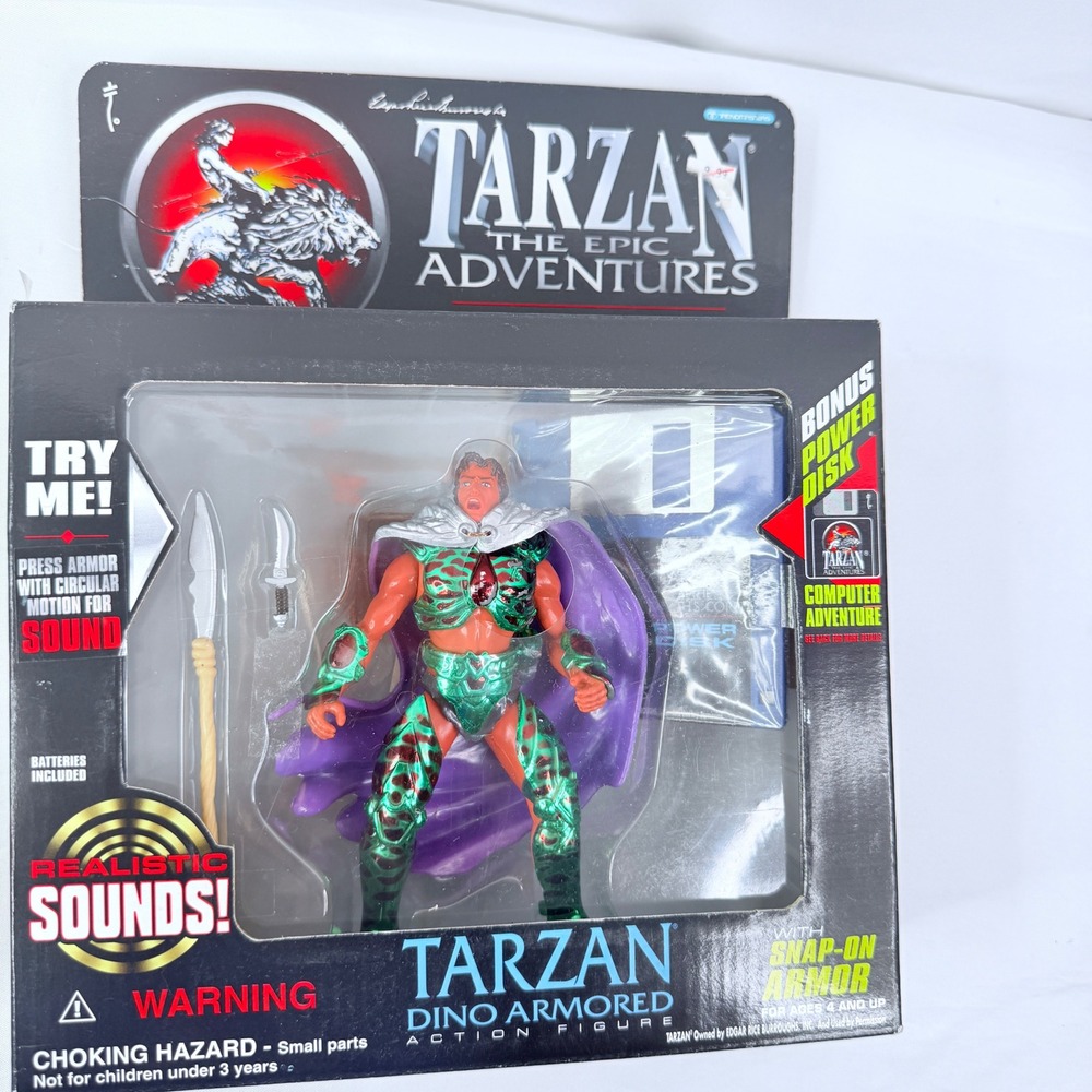 Tarzan The Epic Adventures Dino Armored Figure 1995 Trendmasters 30642 NEW